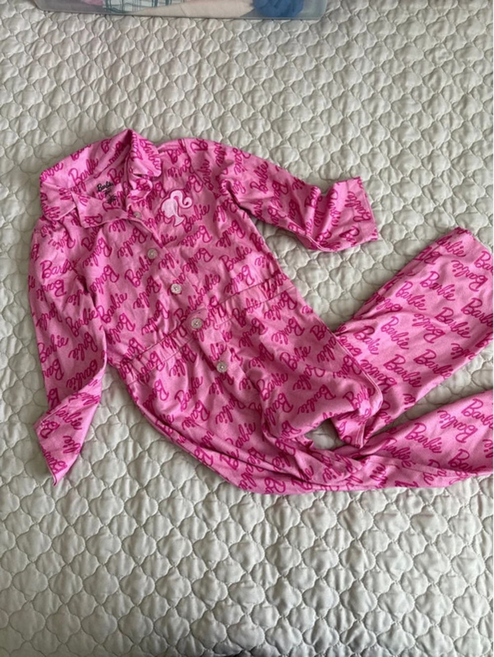 Barbie one piece jumpsuit pajamas